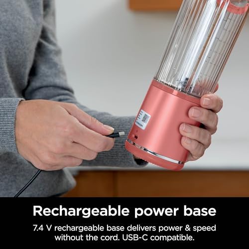 Ninja Blast Portable Blender, Cordless,18oz Vessel, Red Clay, BC151RY - Image 6