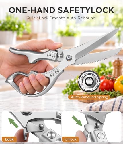 Kitchen Scissors for Food, All Purpose Kitchen Shears Heavy Duty