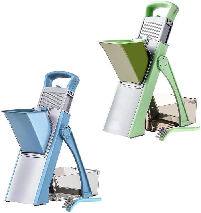 Safe Mandoline Slicer for Kitchen, Standing Vegetable Chopper & Julienne - Image 2