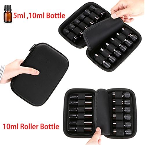 Hipiwe Hard Shell Essential Oil Carrying Case Holds 12 Bottles Travel Bag - Image 3