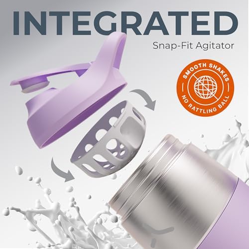 PROMIXX Pursuit Stainless Steel Shaker Bottle 32oz, Lilac - Image 4