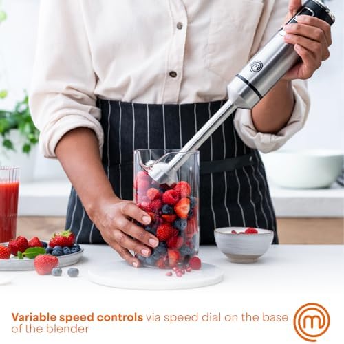 MasterChef Immersion Blender Handheld, Hand Blender Stick, 400W Motor - Image 4