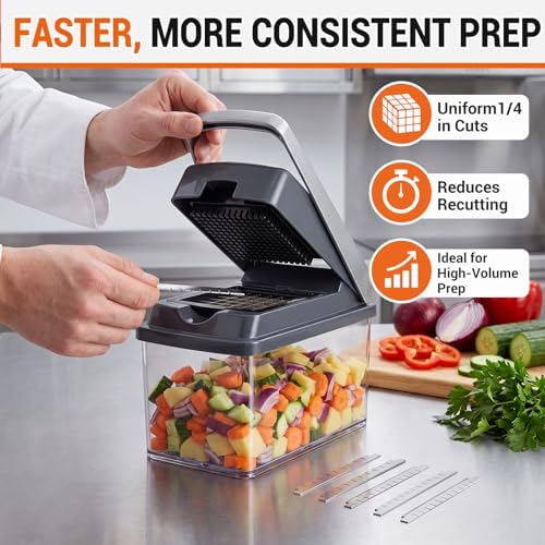 40 Pcs 1/4" Replacement Chopper Blade Kit Stainless Steel Dicer Blade for Commercial Kitchen Fruit Cutting Machine Tomato Onion French Fries Cutter - Image 4