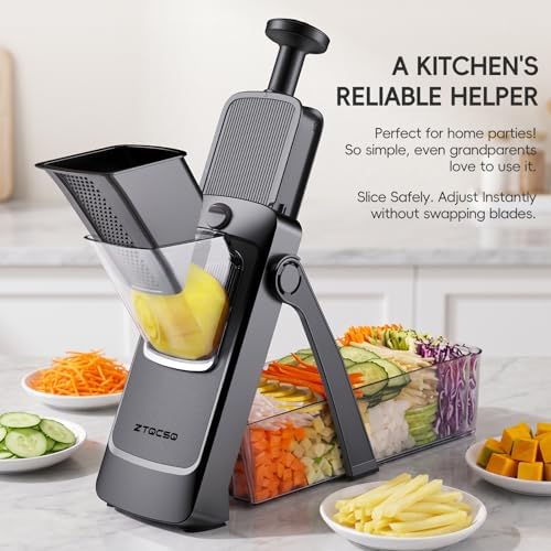 Safe Mandoline Slicer for Kitchen, Vegetable & Food Cutter, Easy to Clean - Image 5