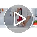 5-in-1 Hand Immersion Blender, 1000W 12 Speed Handheld Blender Stick with Copper Motor Stainless Steel Blade, 600ml Mixing Beaker,500ml Food Processor, Whisk, Milk Frother, Non-BPA, Red