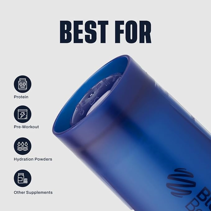 BlenderBottle Classic V2 Shaker Bottle Perfect for Protein Shakes and Pre Workout, 28-Ounce, Reflex Blue