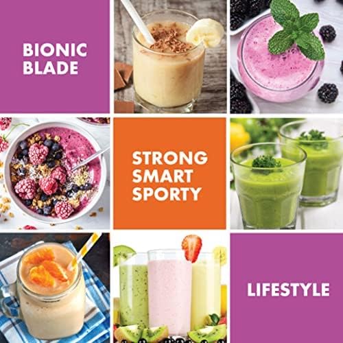 Bionic Blade Mini Portable Blender Juicer Bottle 26.5 oz, BPA-Free - Cordless & Rechargeable, Travel-Friendly Size for Smoothies, Shakes, Juices, Home & Kitchen Essentials, Gunmetal, As Seen on TV - Image 3