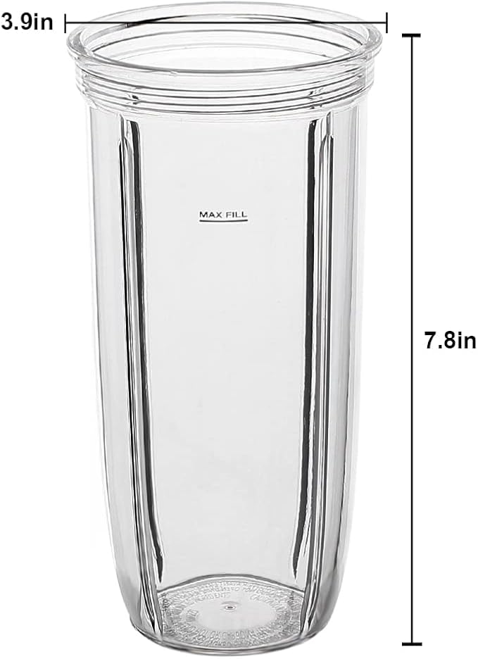 Replacement Parts cup with To-Go Lid ，Compatible with NutriBullet Blender Combo NutriBullet Pro 1000 and NutriBullet Select 2.0 (32oz)