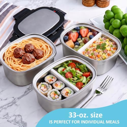 33OZ Vacuum Insulated Lunch Box for Adult, Leak-Proof, Thermal