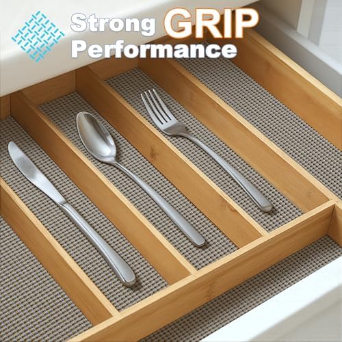 Non-Slip Shelf Cabinet and Drawer Liner, 12IN x 20FT, Dark Gray