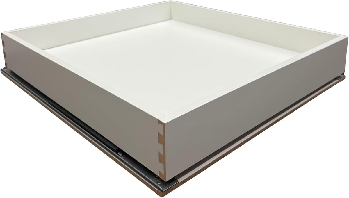 Pull-Out Cabinet Drawer Organizer 14" W x 21" D White Melamine