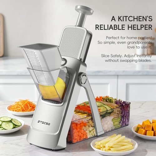 Safe Mandoline Slicer for Kitchen, Vegetable & Food Cutter, Easy to Clean - Image 6
