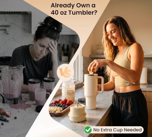 Portable Blender for 40 oz Tumblers, Personal Blender for Smoothies - Image 2