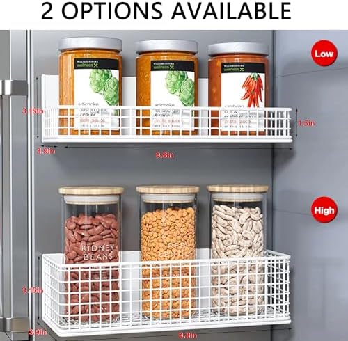 Magnetic Shelf Fridge Basket Bin Washer Dryer Locker Whiteboard Cabinet