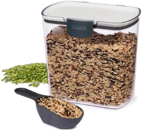 Grain Storage Container, 2.5-Quart, Airtight Lid