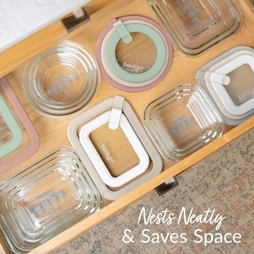 Signature Glass Food Storage Containers with Lids, 8 Piece Set