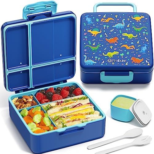 Bento Lunch Box for Kids, Toddler Bento Box with 4 Compartments