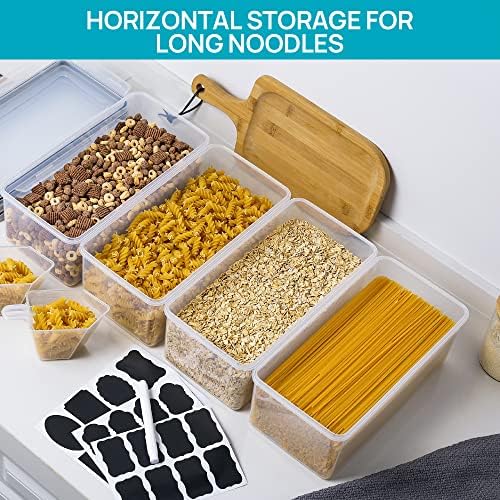 Pasta Storage Containers, 8 Pack, 3.2L Airtight Canisters