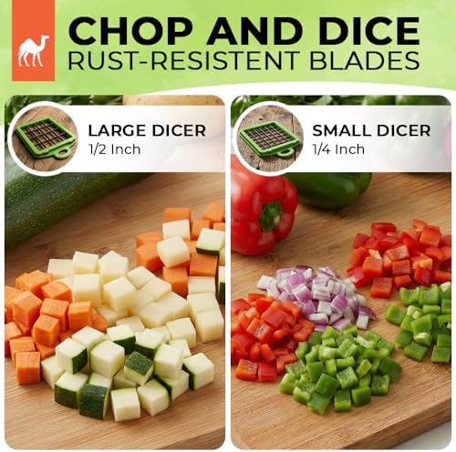 16-in-1 Vegetable Chopper with Container – Multifunctional Food Cutter, Dicer, Slicer, Grater, Peeler – Essential Kitchen Gadget for Veggies, Fruits & Salad, Easy & No-Mess Meal Prep, Gray - Image 2