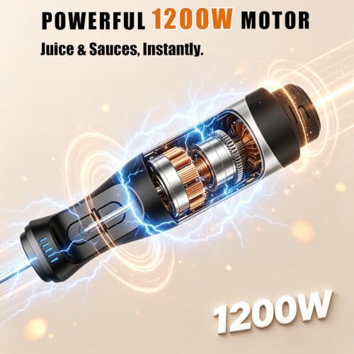 3-in-1 Immersion Blender 1200W 5-Speed Set