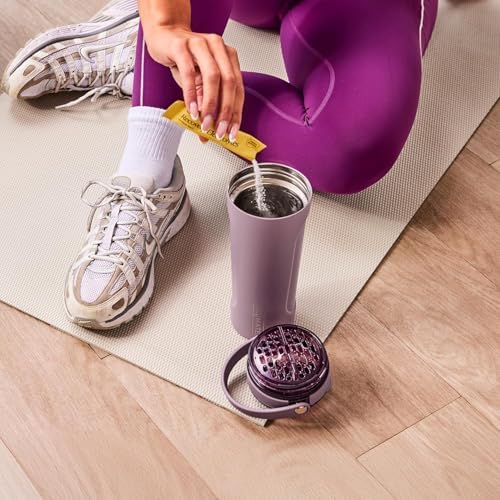 BrüMate MultiShaker Blender Shaker Bottle | 100% Leakproof Insulated Stainless Steel | Pre Workout and Protein Shaker Bottle for the Gym | 25oz (Java) - Image 6