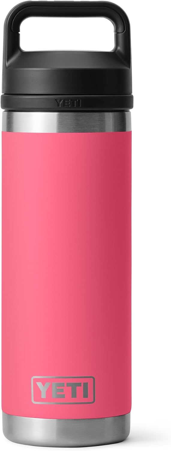 Rambler 18 oz Bottle, Leakproof, Vacuum Insulated, Stainless Steel with Chug Cap, Tropical Pink