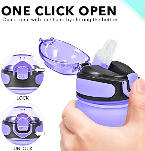 32 oz Drinking Water Bottle with Times to Drink and Straw, Motivational with Carrying Strap, Leakproof BPA & Toxic Free, Ensure You Drink Enough Water for Fitness Gym Outdoor