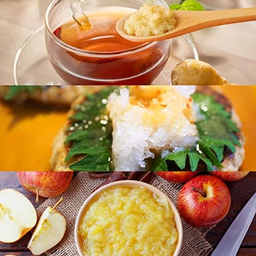 Japanese Grater Oroshigane Slicer Stainless Steel Made in Japan for Radish Garlic Ginger Fruits and Root Vegetables (5.1"x9.4")