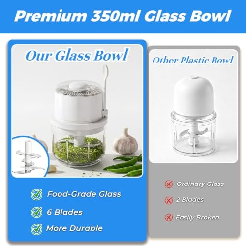 2026 New Mini Electric Garlic Chopper - 350ML Mini Portable Veggie Chopper - Image 3