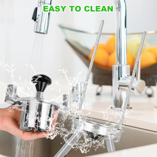 Commercial Lemon Cutter 8-Section with V-Shaped 420 Stainless Steel Blades Stainless Steel Blade Fruit Lemon Slicer Wedges Cutter for Fruits and Vegetables for Home&Commercial Use - Image 4