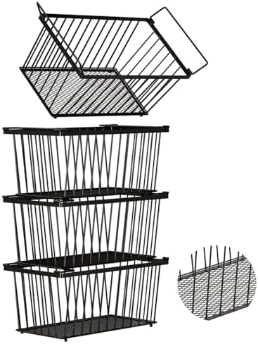 Enhanced Leak-Proof Bottom, Small Freezer Organizer Bins for 7 Cu.Ft