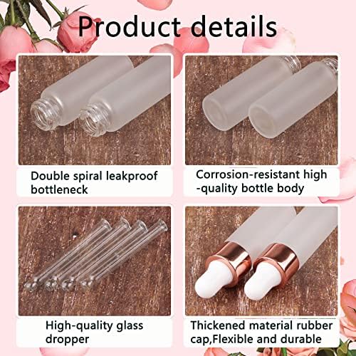 Kesell 50 Pack 5ml Glass Dropper Bottles for Essential Oils - Image 5
