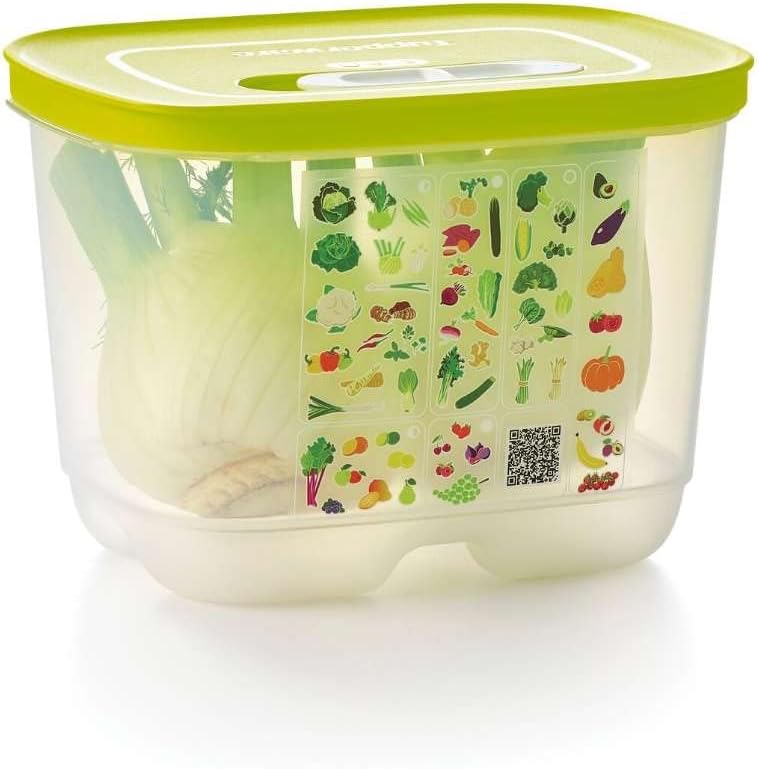 FridgeSmart Food Storage Container - Small Deep Tub 1.8L - Keeps Food Fresher For Longer - Secure Seal - Stackable for Easy Organisation - BPA Free Plastic - Tubs with Lid