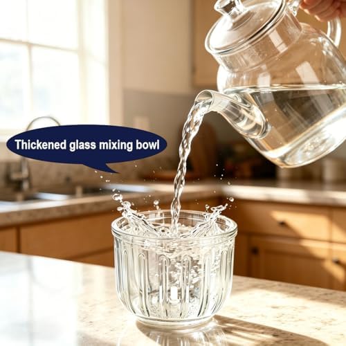New Upgrade 350ML Glass Bowl Food Processor Small, Electric with Type C Charger Meat Grinder & Food Chopper Meat Grinder for Home Use, Mini Food Processor for Kitchen, Vegetable, Onion, Garlic, Salad - Image 3