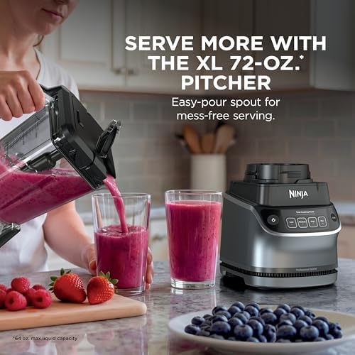 Ninja UltraCrush Pro Kitchen System, 1500W, 72oz Blender, Silver, BP401 - Image 4