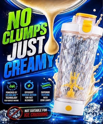 24 OZ Electric Protein Shaker Bottle, Rechargeable Mixer Cup with 7000 RPM Motor, Leak Proof BPAFree-Triton Sports Nutrition Bottle,Gym pre workout Shaker
