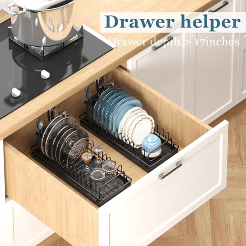 Compact Small Dish Drying Rack, RV Dish Rack for Kitchen Counter