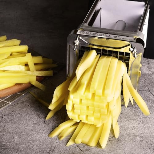 Professional Electric French Fry Cutter for Potatoes, 1/4-3/8-1/2