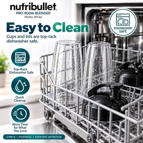 NutriBullet Special Edition NutriBullet Pro 900 - Watt Blender (White) - Image 6