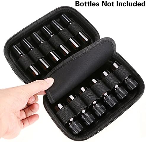 Hipiwe Hard Shell Essential Oil Carrying Case Holds 12 Bottles Travel Bag - Image 5