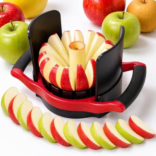 Newness 5.12-In Large Apple Slicer Corer with Base, 16-Blade