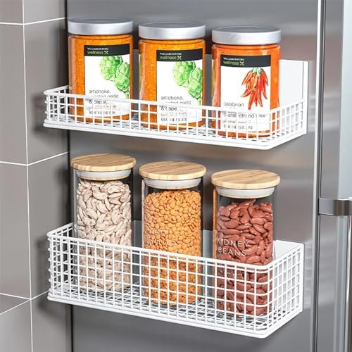 Magnetic Shelf Fridge Basket Bin Washer Dryer Locker Whiteboard Cabinet