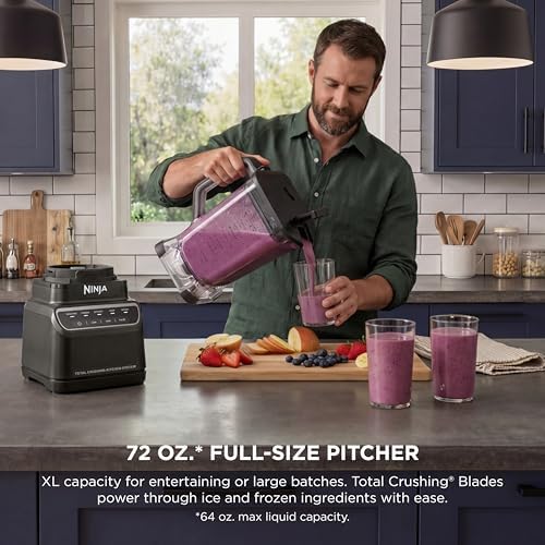 Ninja Kitchen System Pro+, 72oz Pitcher, 8-Cup, 1200W, Grey, BR601AMZ - Image 3