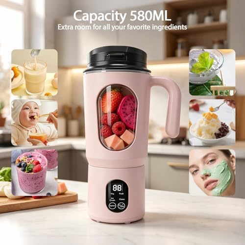 Portable Blender for Smoothies, 580ML USB-C Rechargeable Personal Blender - Image 6