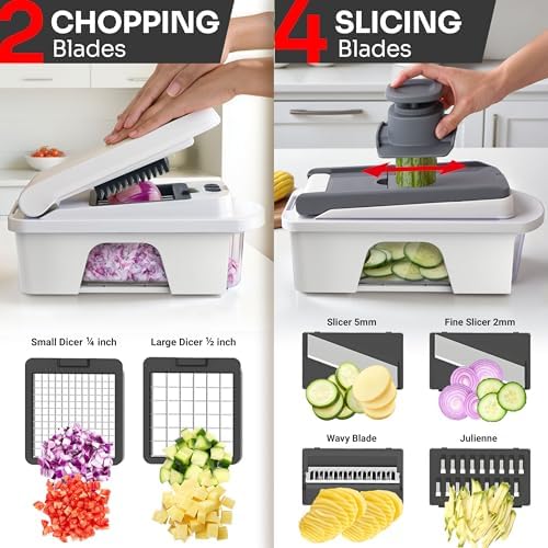Mueller Pro-Series All-in-One, 12 Blade Mandoline Slicer for Kitchen - Image 4