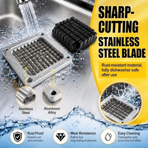 1/4" Replacement Chopper Blade & Push Block for Commercial Chopper - Image 3