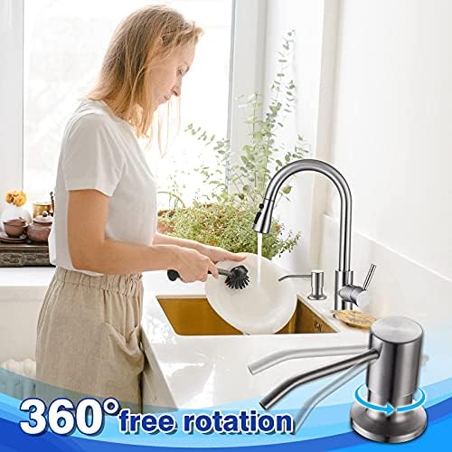 Built in Soap Dispenser for Kitchen Sink, Stainless Steel