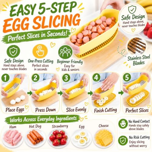 Extra Large Banana Slicer with 304 Stainless Steel Blade,Spam Slicer
