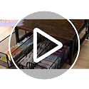3 Tier Coffee Station Organizer with Drawer and Hanging Baskets, Wood & Metal Large Capcity Coffee Bar Organizer for K Cups, Coffee Pods, Tea Bags, Sugar Packets, Countertop Storage Rack