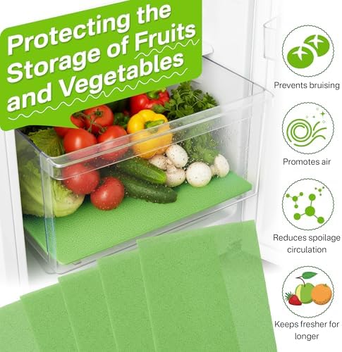 16 Pack Produce Saver Refill Kit with 5 Refrigerator Bin Liners